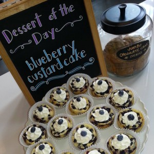 blueberry custard cake