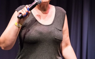 Eileen Tull on the mic