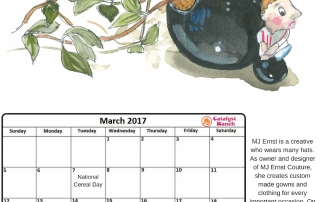 March 2017 Calendar Page