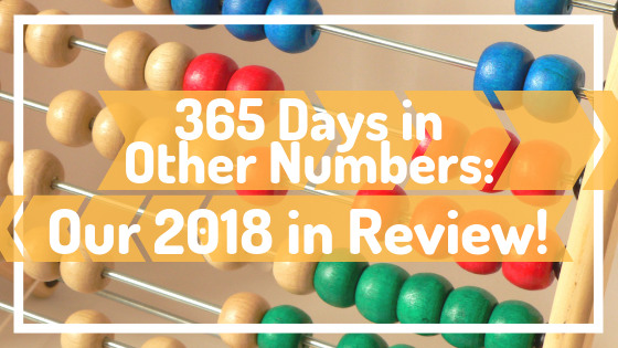 Title card "Our 2018 in Review" against a colorful abacus.