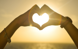 Hands making a heart shape