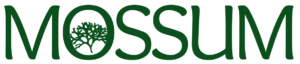 MOSSUM logo in green lettering