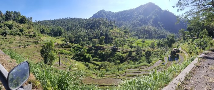 A scenic hillscape in Indonesia, photographed by Arletta Gromek