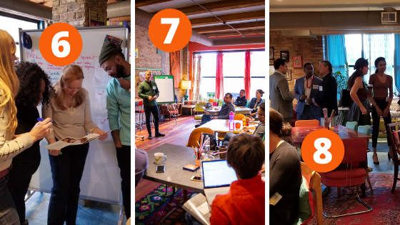 Photos of different meetings accomplished at Catalyst Ranch