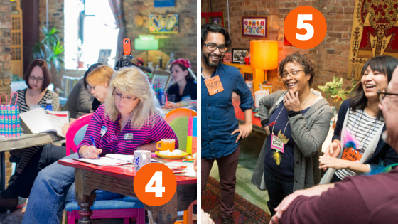 Photos of different meetings accomplished at Catalyst Ranch