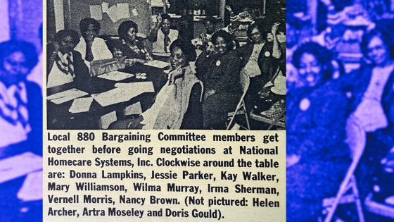 McMaid homecare union members